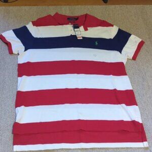 Mens Polo Ralph L Men's Ruffle-Style Long-Sleeved Sport Shirt, (XL), Customized